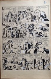 Rémy Bordelet - Bordelet Rémy (RÉMY - Atelier Chott) Ramon le gaucho Planche Originale 38 Encre de Chine petit format Rancho 12 année 50 - Planche originale