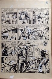 Rémy Bordelet - Bordelet Rémy (RÉMY - Atelier Chott) Ramon le gaucho Planche Originale 40 Encre de Chine petit format Rancho 12 année 50 - Planche originale