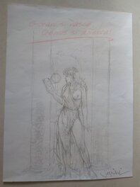 Paolo Eleuteri Serpieri - Dessin original druuna / serpieri - Illustration originale