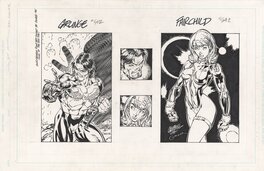 J Scott Campbell - Gen 13 Grunge/Fairchild Trading Cards - Original art