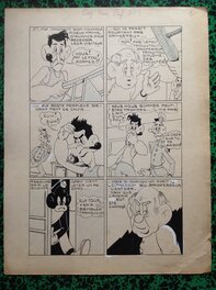 La planche originale 5 du Cap'tain PAF 9 au format entier de 25 x 32.5 Cm