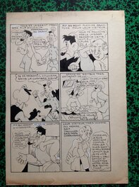 La planche originale 6 du Cap'tain PAF 9 au format entier de 23 x 32.5 Cm