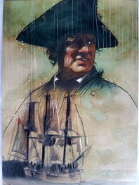 Original Illustration - CAPITAINE BLIGH couleur directe