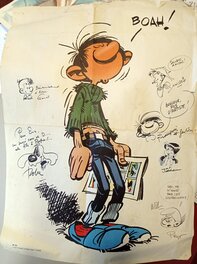 Franquin - Gaston mais pas que... - Original art