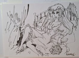 François Walthéry - Natacha mariée - Original Illustration