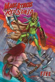 Mars Attacks/Red Sonja #5 (comicbook cover) Mars Attacks/Red Sonja #5 (comicbook cover)