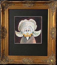 Daisy Duck inspirée par le tableau "Tête de paysanne à la coiffe blanche" (1884) de Vincent Van Gogh