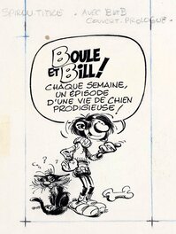 André Franquin - Gaston et son chat - Original Cover