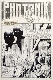 Comic Strip - Tota, Photonik#44, Les enfants de l'apocalypse, chapitre 1, l'énigme Alpha, planche n°1, Spidey#80,1986.