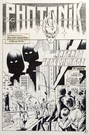 Tota, Photonik#44, Les enfants de l'apocalypse, chapitre 1, l'énigme Alpha, planche n°1, Spidey#80,1986.