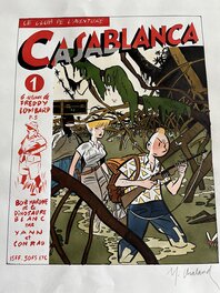Yves Chaland - Chaland, Yves. Original cover for ‘ Casablanca ‘ magasine. - Couverture originale