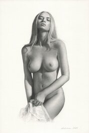 Celina . - Nude female #836 - Illustration originale