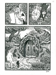 Jim Woodring - One Beautiful Spring Day, pg. 288 - Planche originale