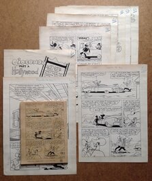 Aloisi Franco (Alois Franc ou Aloïs - Atelier Chott) Giocondo 8 Planche Originale Encre Chine ,Rancho 20 S.E.R 1956 petit format