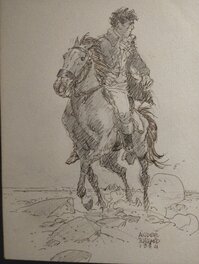 André Juillard - Arno à cheval - Illustration originale