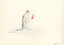 Moebius - Allo - Illustration originale