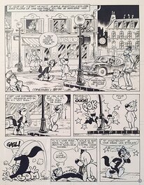 Planche originale - Clod, Pif et Hercule, les voyageurs de l'inconnu, chapitre 1, Pif Gadget#941, planche n°1, 1987.