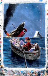 Philippe Vuillemin - Vuillemin - Couverture Les Sales Blagues de l’Echo tome 7 - Titanic - Comic Strip