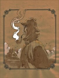 Sergio Bleda - Sherlock Holmes y la Rata Gigante de Sumatra - Cover - Illustration originale