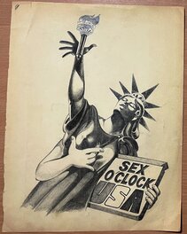 Michel Landi - Michel Landi - Sex o'Clock USA Movie Poster Art - Planche originale