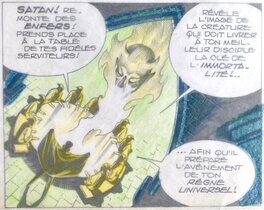 Mikros Le Maître du PSI Titans 54 Raoul de Rauquemaure planche originale Mikros Le Maître du PSI Titans 54 Raoul de Rauquemaure planche originale