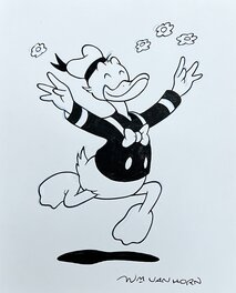 William Van Horn - Donald Duck - pencil and ink / Disney / William van Horn - Comic Strip