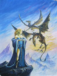 Couverture originale - " La princesse aux dragons "