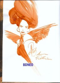 Varanda Alberto Dessin Original Dédicace dans TL PARADIS PERDU 1 Enfer , Collector 300 Ex Bd Eo 2002 Soleil Folle image Lille