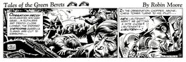 Joe Kubert - Tales of the Green Berets . 1er Strip de la 11eme semaine .( 1965 ) - Planche originale