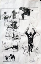 Sean Murphy - Batman : Beyond The White Knight Issue 1 p. 3 prelim - Original art