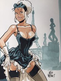 Félix Meynet - Illustration - Mirabelle coquine à Paris - Comic Strip