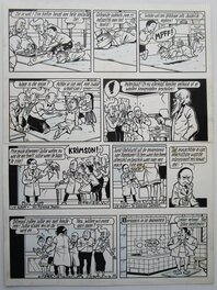 Willy Vandersteen - Het zoemende ei - Planche originale