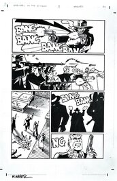 Matt Wagner - Grendel Vs. The Shadow #3, page 34, signée - Comic Strip