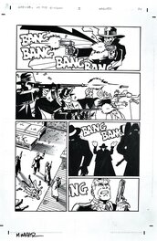 Matt Wagner - Grendel Vs. The Shadow #3, page 34, signée - Planche originale