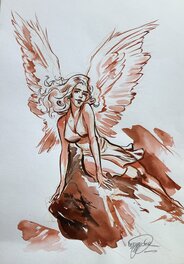 Gwendal Lemercier - Ange - Illustration originale