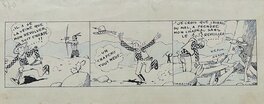 Marijac - Jim Boum chevalier du far west avec l'indien Pleine-Lune strip 1 - Planche originale