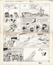 Pierre Seron - Des Petits hommes au Brontoxique - planche 9 - Comic Strip