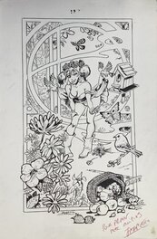 Jaap De Boer - Pin up - Illustration originale