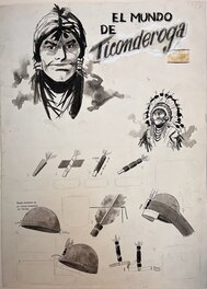 Hugo Pratt - 1960 - Ticonderoga - Planche originale