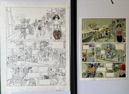 Planche + sa mise en couleur. Planche + sa mise en couleur.