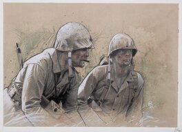 Fabrice Le Hénanff - Guerre Du Pacifique - Original Illustration