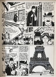 Jacques Tardi - Adèle Blanc-Sec / Le Démon de la Tour Eiffel - Planche originale