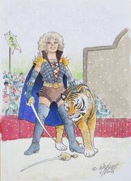 Michel Weyland - Aria : Het vrouwengevecht - Original Illustration