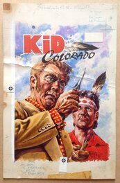 La Couverture Originale du Kid Colorado 14 Justice de L'ouest au format entier de 16,5 X 25 Cm , Bd Éo Petit Format S.E.R 1957 La Couverture Originale du Kid Colorado 14 Justice de L'ouest au format entier de 16,5 X 25 Cm , Bd Éo Petit Format S.E.R 1957