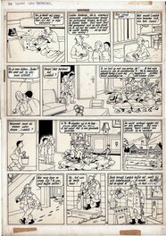 Willy Vandersteen - Bob et Bobette / Suske en Wiske - De Schat van Beersel - Planche originale