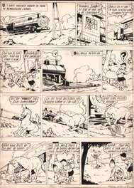 Willy Vandersteen - Bob et Bobette / Suske en Wiske - V8 Bibbergoud - Planche originale