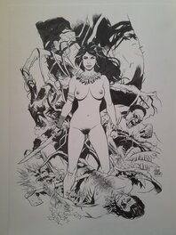 Rafael Vargas - Cavewoman/jungle girl/Pin-up - Illustration originale