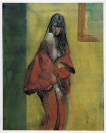 George Pratt - Red Kimono - Original art