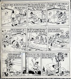 Willy Vandersteen - Ons volkske - tieter, job en wiske - Planche originale