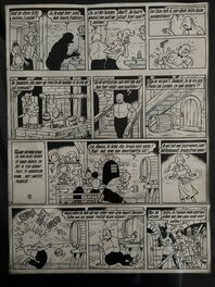 Willy Vandersteen - Suske en Wiske / Bob et Bobette - De Duistere Diamant - Planche originale